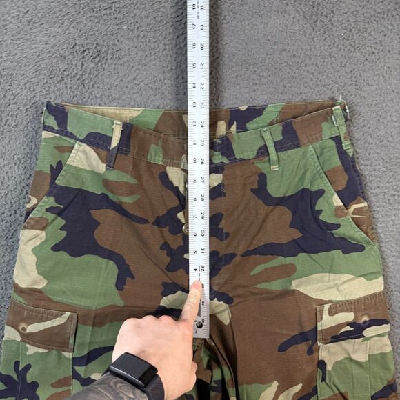 Military Pants Mens Medium Regular Woodland BDU Army Trouser Combat - Picture 8 of 12